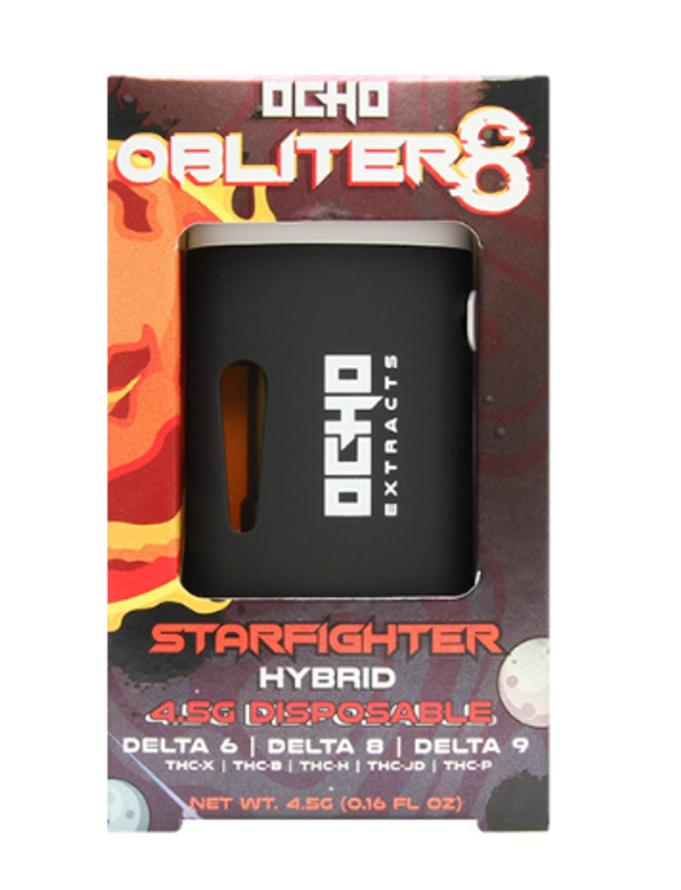 Ocho Extracts - Obliter8 (D6 + D8 + D9 + THC-X + THC-B + THC-H + THC-JD + THC-P) - Hemp Disposables (4.5g x 6) - MK Distro