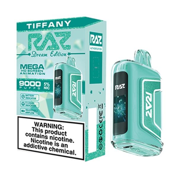RAZ TN9000 - Disposable Vape (5% - 9000 Puffs) - Box of 5 - MK Distro