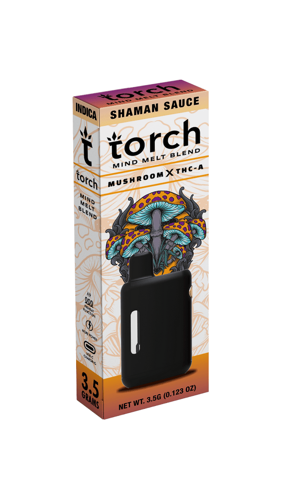 Torch - Mind Melt Blend (Mushroom x THC-A) - Hemp Disposables (3.5g x 5) - MK Distro