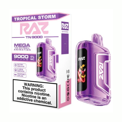 RAZ TN9000 - Disposable Vape (5% - 9000 Puffs) - Box of 5 - MK Distro