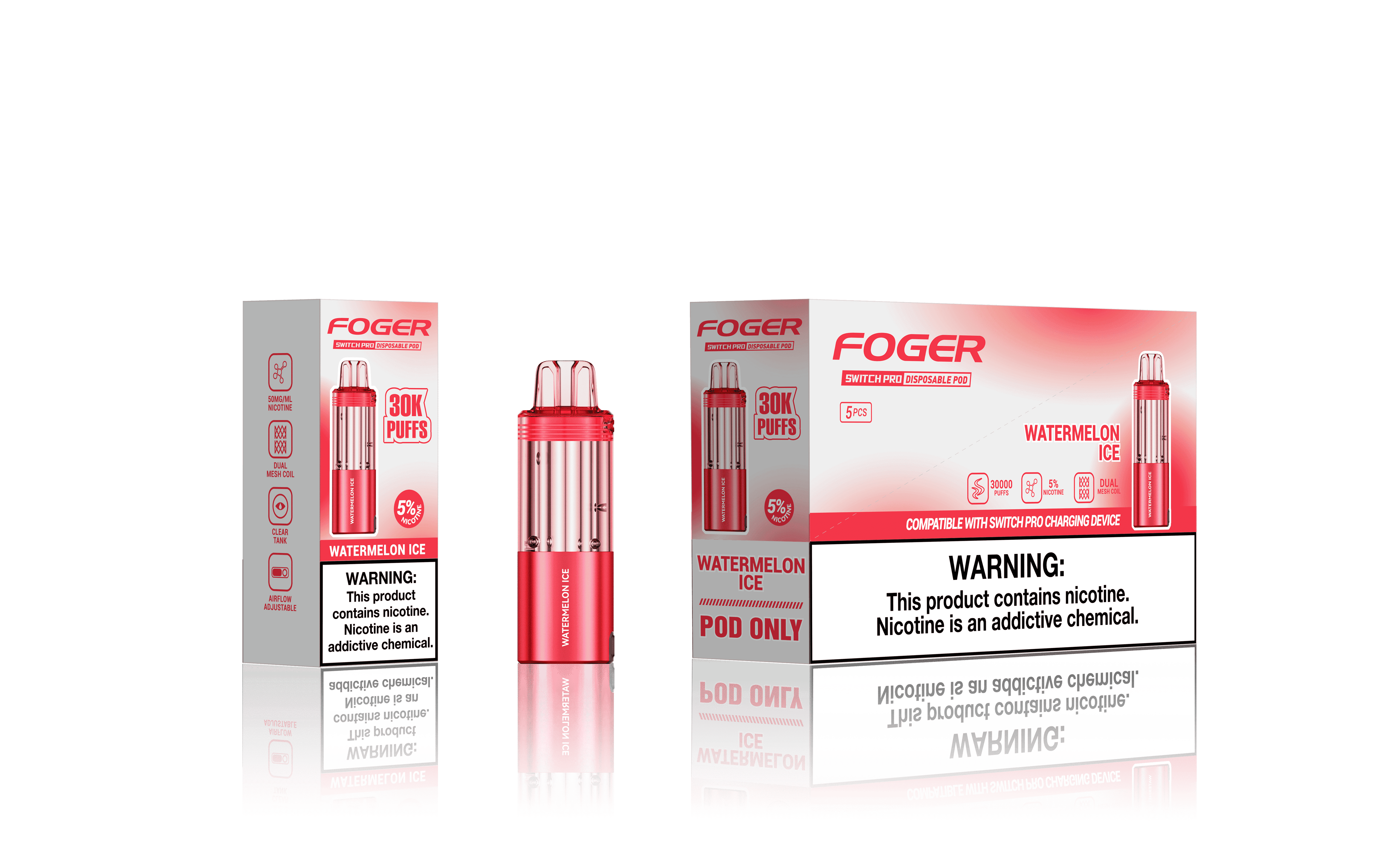Foger Switch Pro Pod 30k - Disposable Pod (5% - 30,000 Puffs) - Single - MK Distro