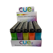 CUE II - Clear - Disposable Lighters (Box of 50) - MK Distro