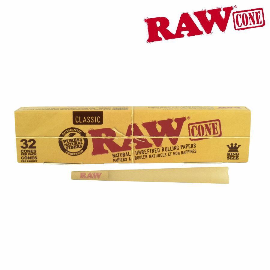 Raw - Classic Cones - King Size - (Box of 32)
