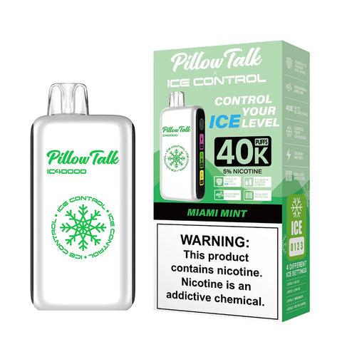 Pillow Talk Ice Control IC40000 - Disposable Vape (5% - 40,000 Puffs) - Box of 5 - MK Distro