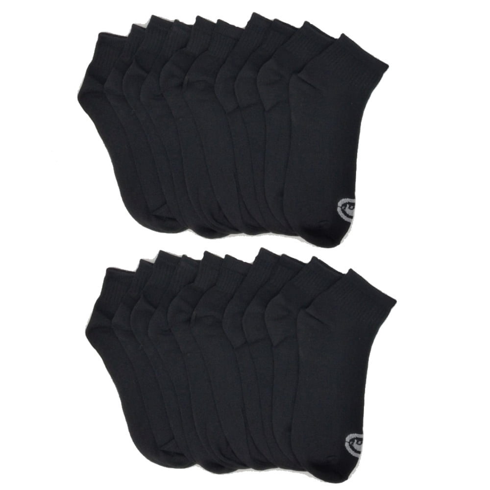 Ecko - Men's Quick Dry Quarter-High Athletic Socks - (Pair of 5)