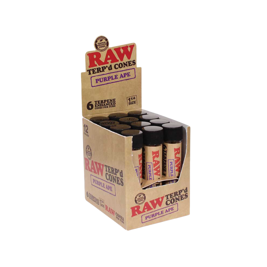 Raw - Terp'd 1 1/4 Size - Cones(12 x 6 Cones) - MK Distro