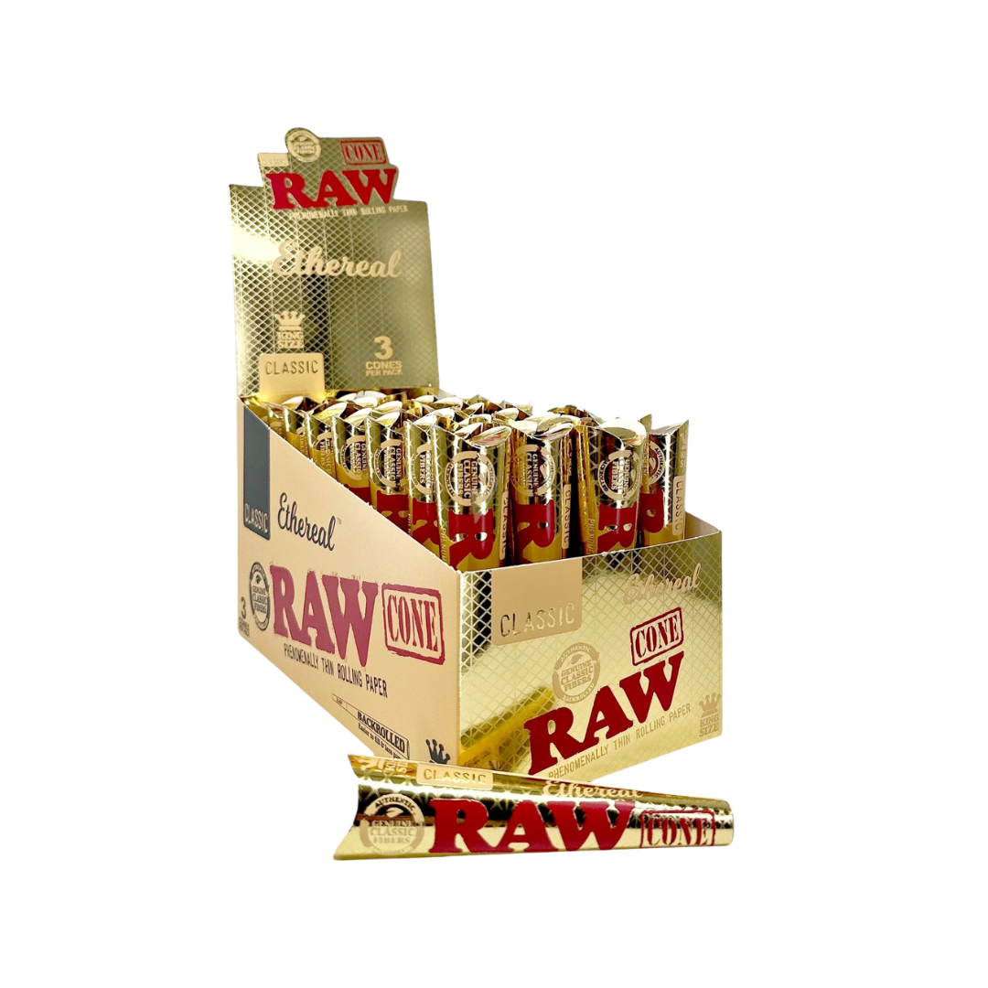 Raw - Classic Cones - Ethereal - King Size - (Box of 32 x Pack of 3)