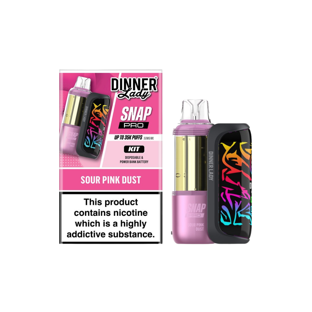 Dinner Lady Snap Pro KIT 35K - Disposable Vape (5%) (Box of 5) - MK Distro