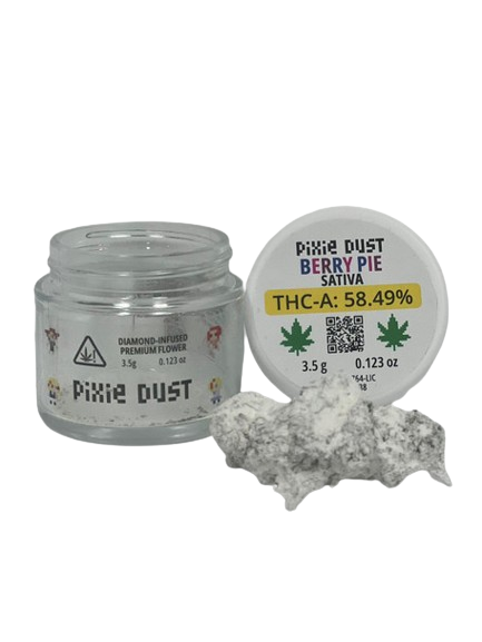 Pixie Dust - Diamond Infused Premium Flower (THCA) - Hemp Flower (3.5g) - MK Distro