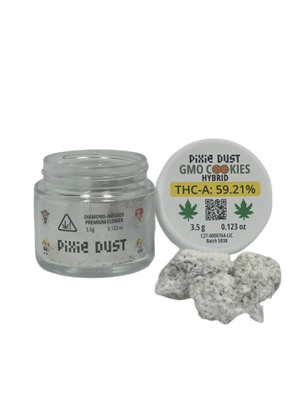 Pixie Dust - Diamond Infused Premium Flower (THCA) - Hemp Flower (3.5g) - MK Distro