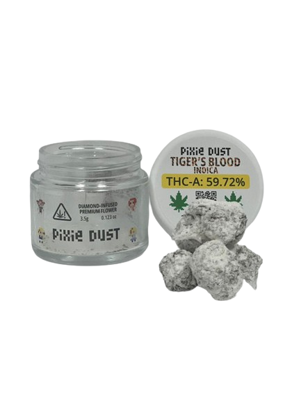 Pixie Dust - Diamond Infused Premium Flower (THCA) - Hemp Flower (3.5g) - MK Distro