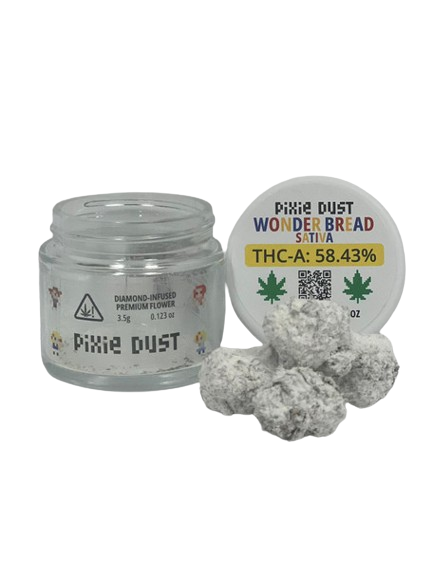 Pixie Dust - Diamond Infused Premium Flower (THCA) - Hemp Flower (3.5g) - MK Distro