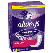 Always - Anti Bunch Extra Long Liners (Pack of 68) - MK Distro