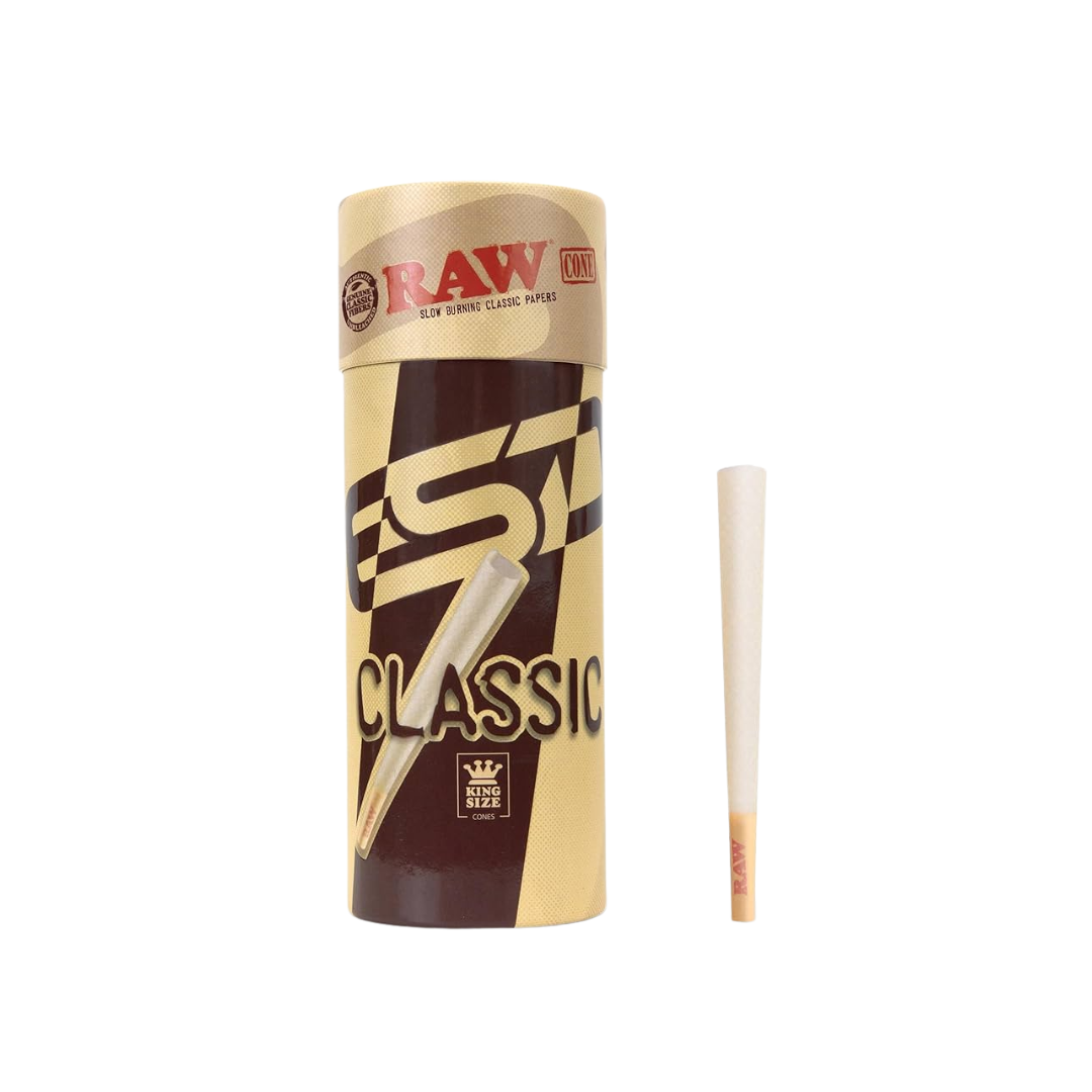 Raw - Classic King Size - Cones (Box of 50) - MK Distro