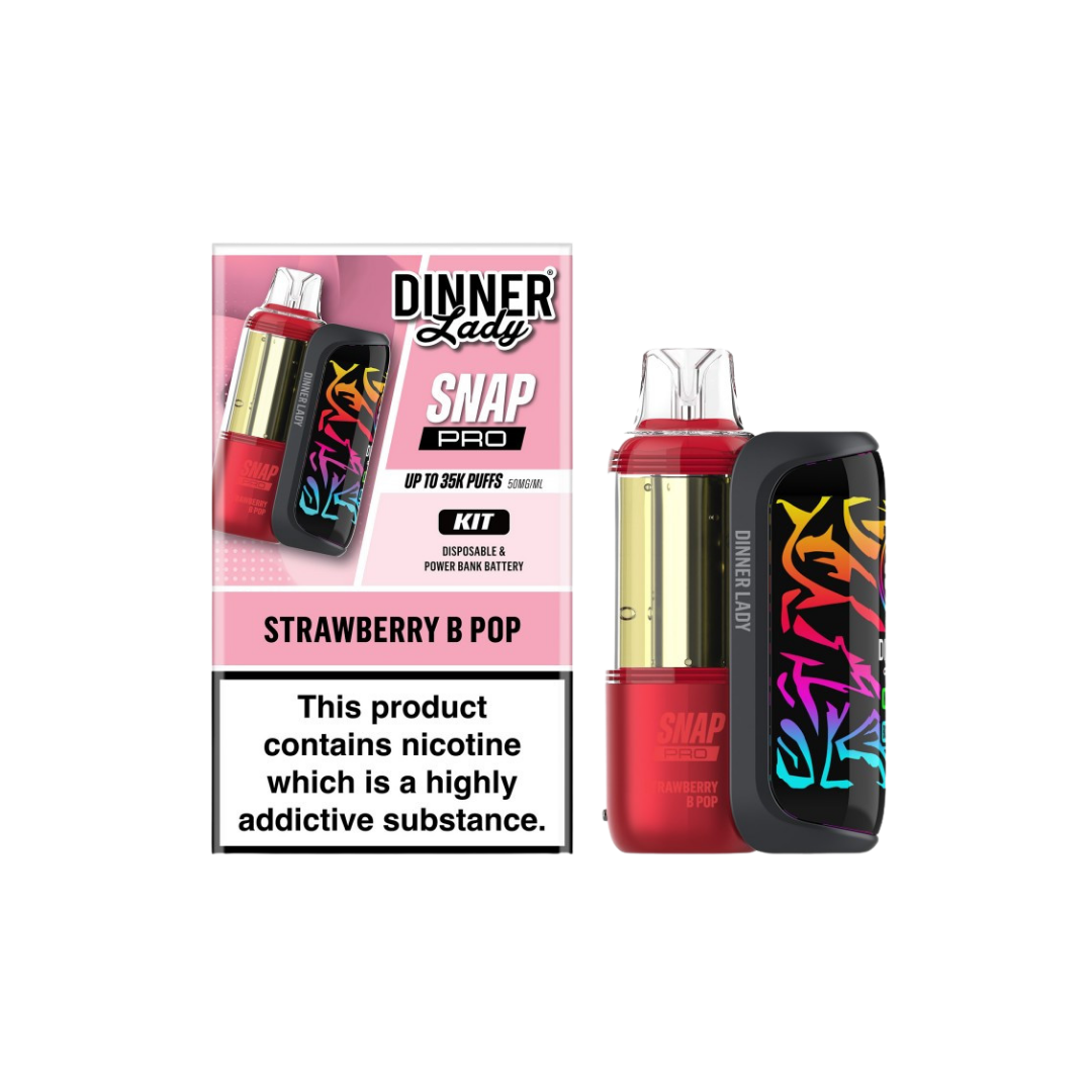 Dinner Lady Snap Pro KIT 35K - Disposable Vape (5%) (Box of 5) - MK Distro
