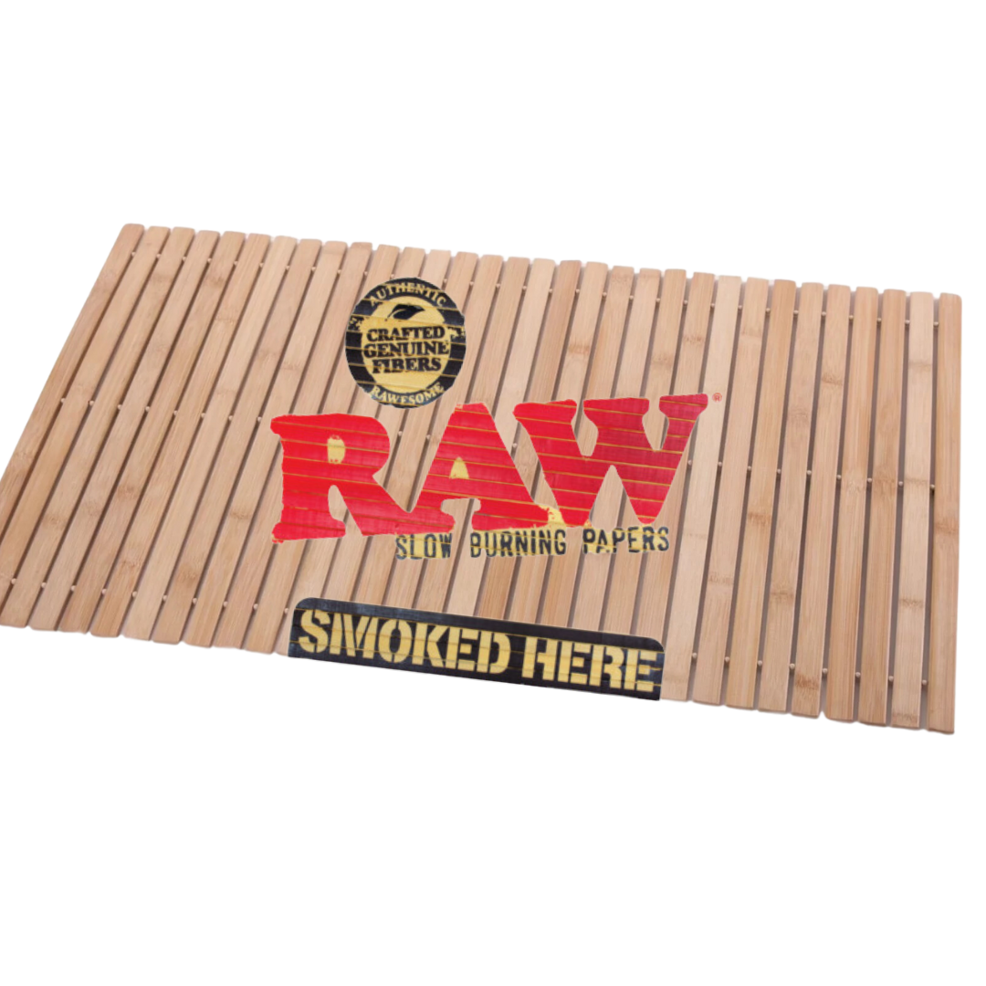Raw - Large Size (37.5"× 47.5") Rolling Bamboo Mat - MK Distro