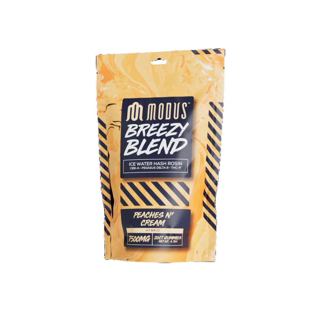 Modus - Breezy Blend (Hash Rosin + Pegasus D8 + THCP +CB9A) - Delta Gummies (7500mg x 5) - MK Distro