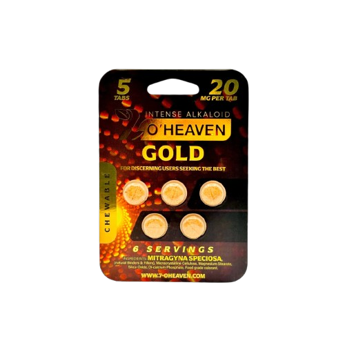 7 O’Heaven - Gold Kratom Extract Tablet 5ct - (100mg x 20)