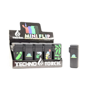 Techno Torch Mini Flip Top (258-PR) - Torch Lighters (Display of 20)