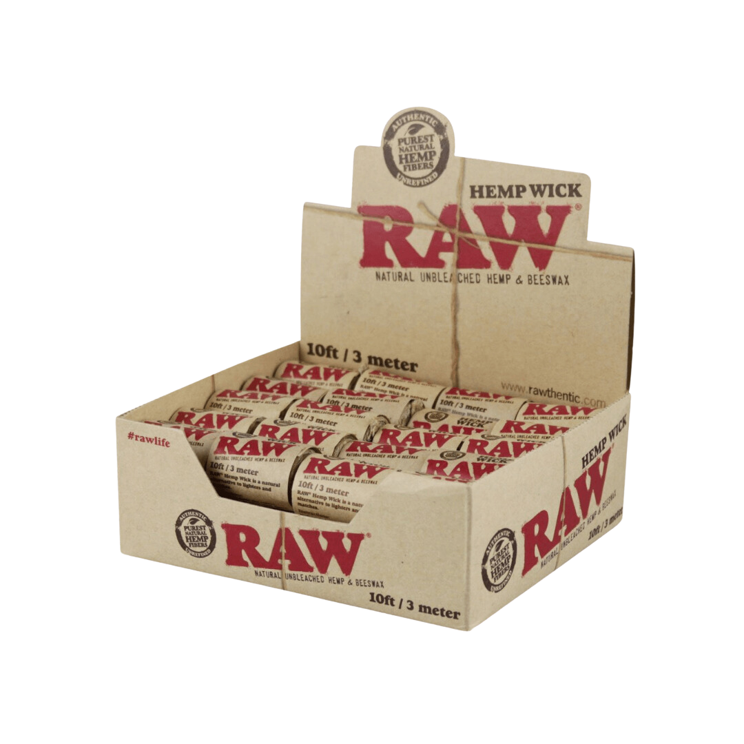 Raw - Hemp Wick Rolls - (10ft x 40 Rolls) - MK Distro