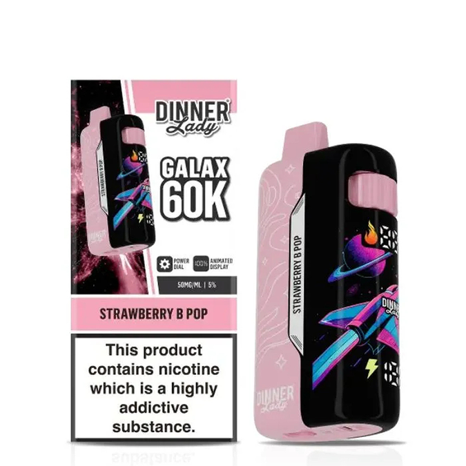 Dinner Lady - Galax Disposable Vape (5% - 60000 Puffs) - Box of 5 (TEXAS COMPLIANT) - MK Distro