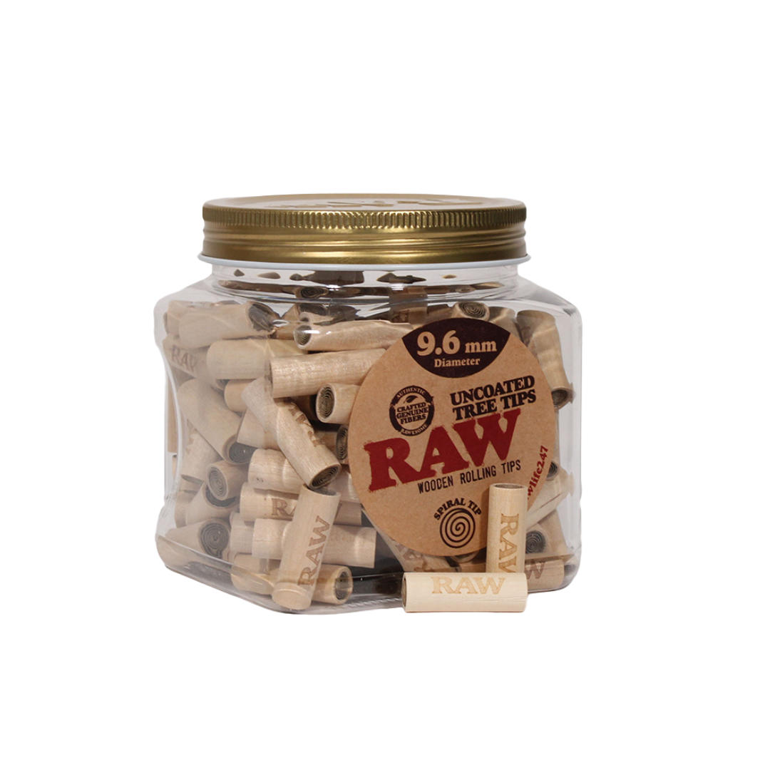 Raw - Classic Tips - Uncoated Tree Tips - (Variety Jars) - MK Distro