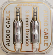 WegaCell  Aux Cable  (WL-3FT08-AX)  3.5 mm- Cell Phone Accessories (Box of 24) - MK Distro