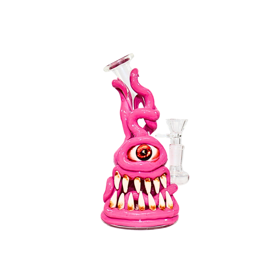 7" Mini Hand Painted One-Eyed Monster (WPSL10) - Water Pipes - MK Distro