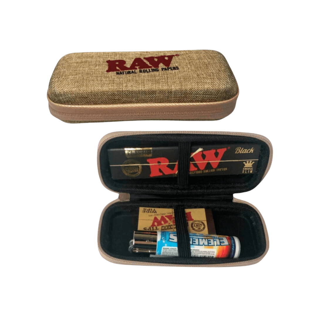 Raw - Natural Rolling Paper - Cone Wallet/ Zipper Case - MK Distro