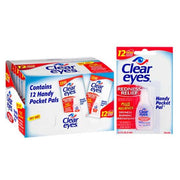 Clear Eyes - Pocket Pack Display - Eye Drops (Box of 12) - MK Distro