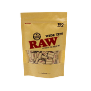 Raw - Classic Pre Rolled Tips - Wide - (Pack of 180) - MK Distro