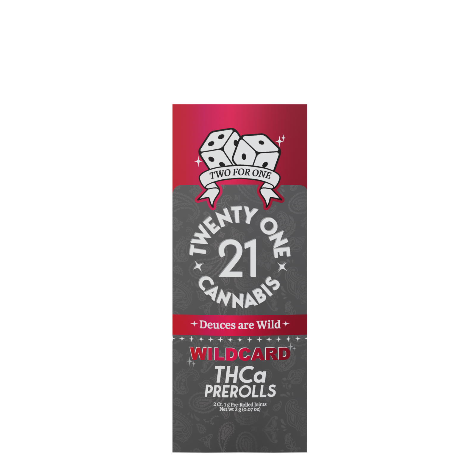 Twenty One Cannabis - Wildcard THCa Pre Rolls - Hemp Pre Rolls (1g x 15) - MK Distro
