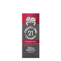 Twenty One Cannabis - Wildcard THCa Pre Rolls - Hemp Pre Rolls (1g x 15) - MK Distro