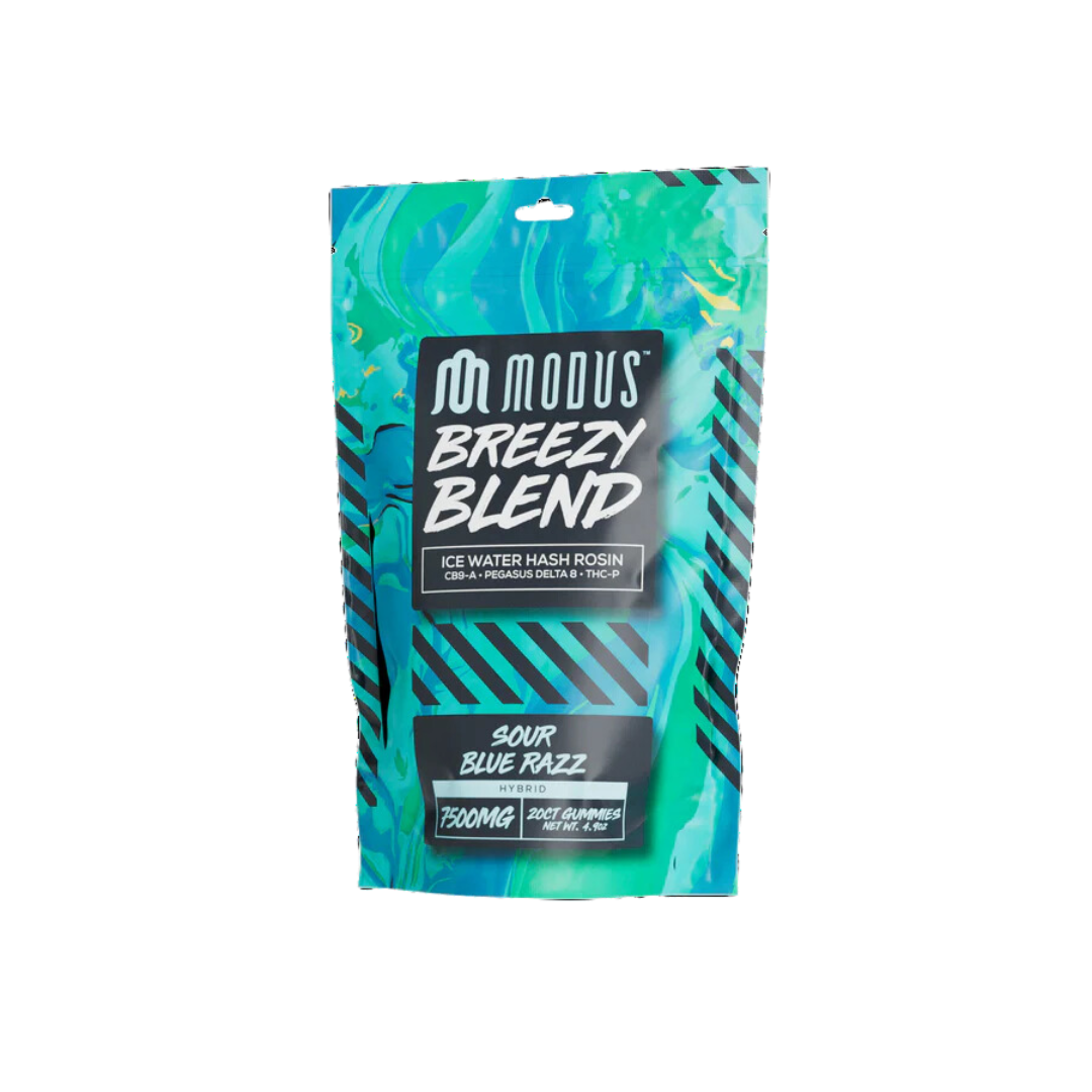 Modus - Breezy Blend (Hash Rosin + Pegasus D8 + THCP +CB9A) - Delta Gummies (7500mg x 5) - MK Distro