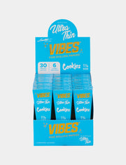 Vibes x Cookies  - Ultra Thin 1 1/4 Size  - Cones (30 Packs x 6 Cones) - MK Distro