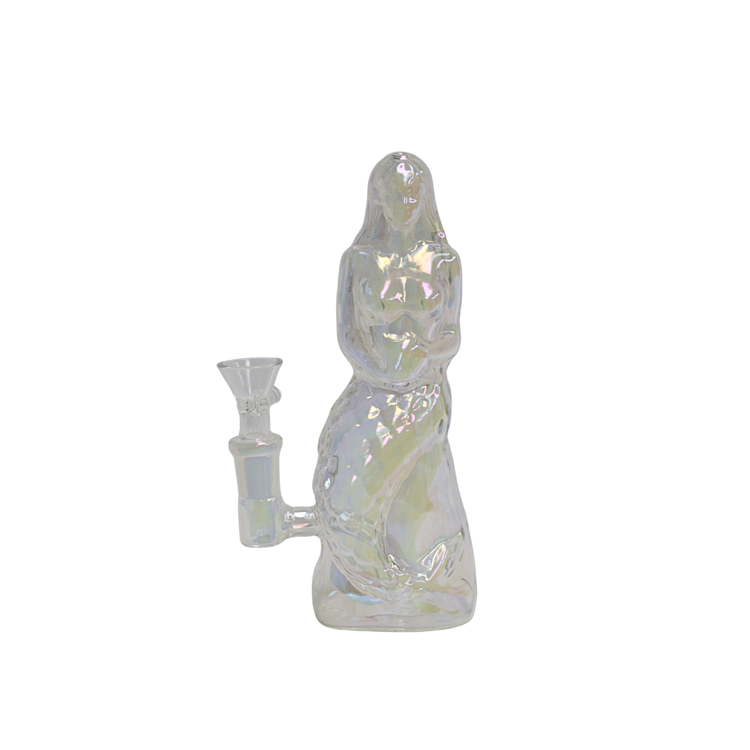 7" Metallic Pearl Mermaid Design (WP-MO171) - Water Pipes - MK Distro