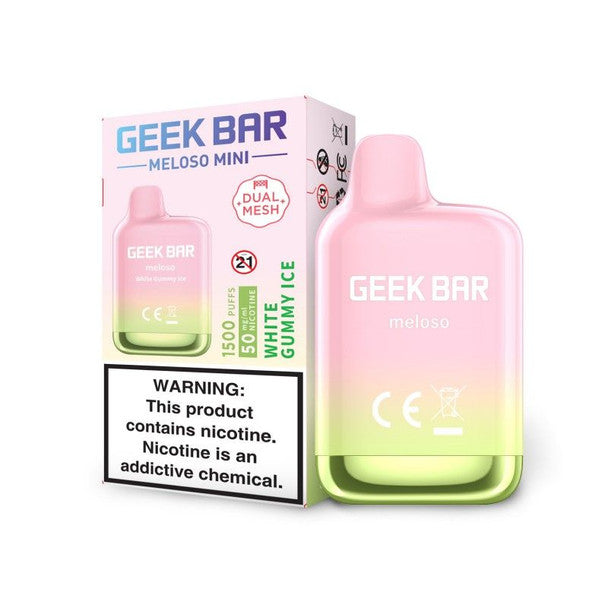 Geek Bar Meloso Mini - Disposable Vape (5% - 1500 Puffs) - Box of 10 - MK Distro