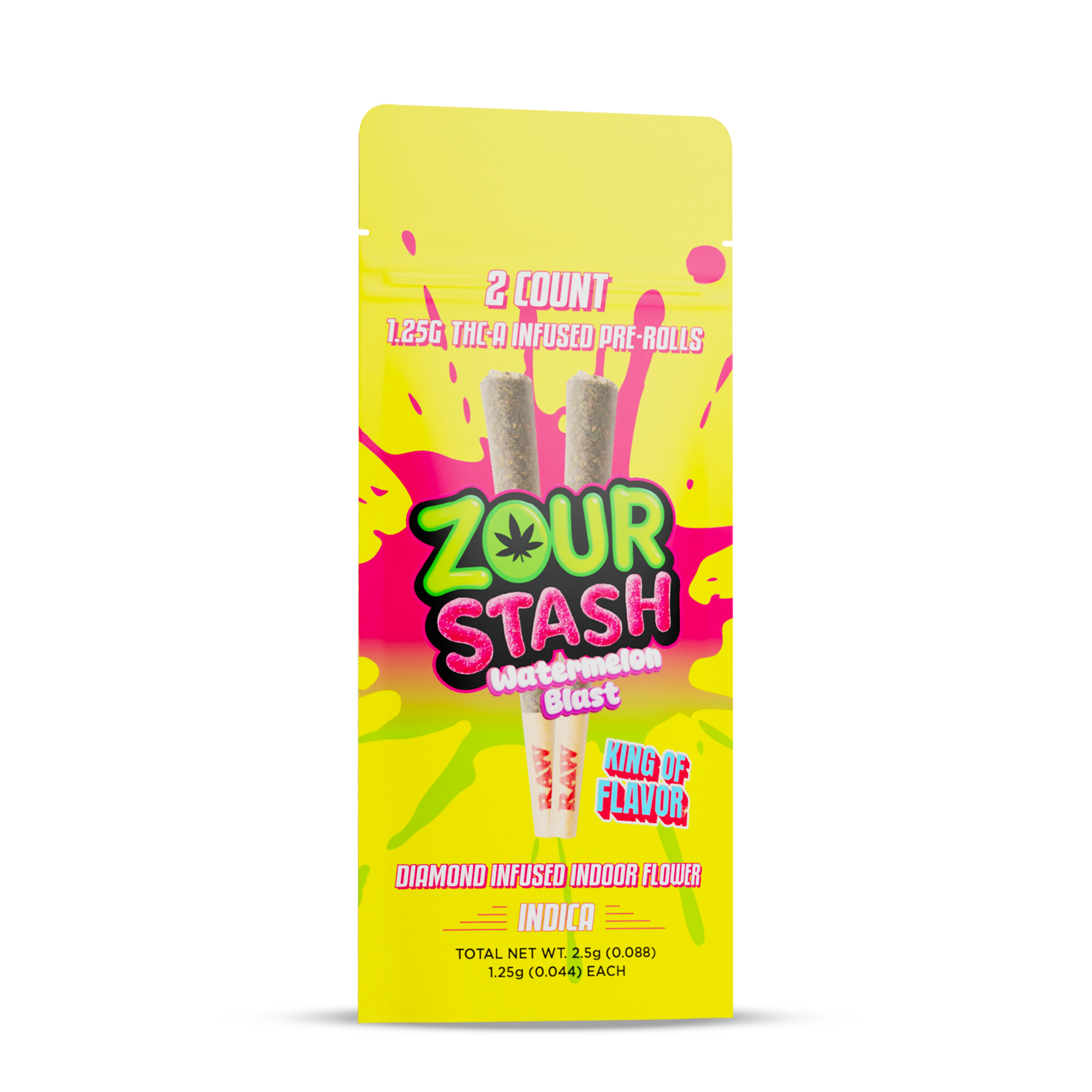 Zour Stash - THC-A Infused Pre-Rolls - Delt Pre-Rolls(1.5g x 2 Pre-Rolls)