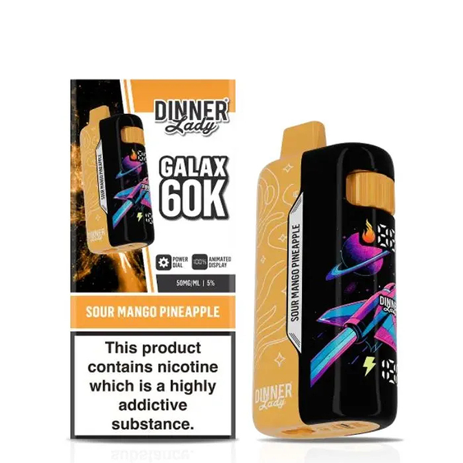 Dinner Lady - Galax Disposable Vape (5% - 60000 Puffs) - Box of 5 (TEXAS COMPLIANT) - MK Distro