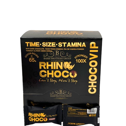 Rhino - Choco Vip Premium Dark Chocolate Box - (Box of 48)