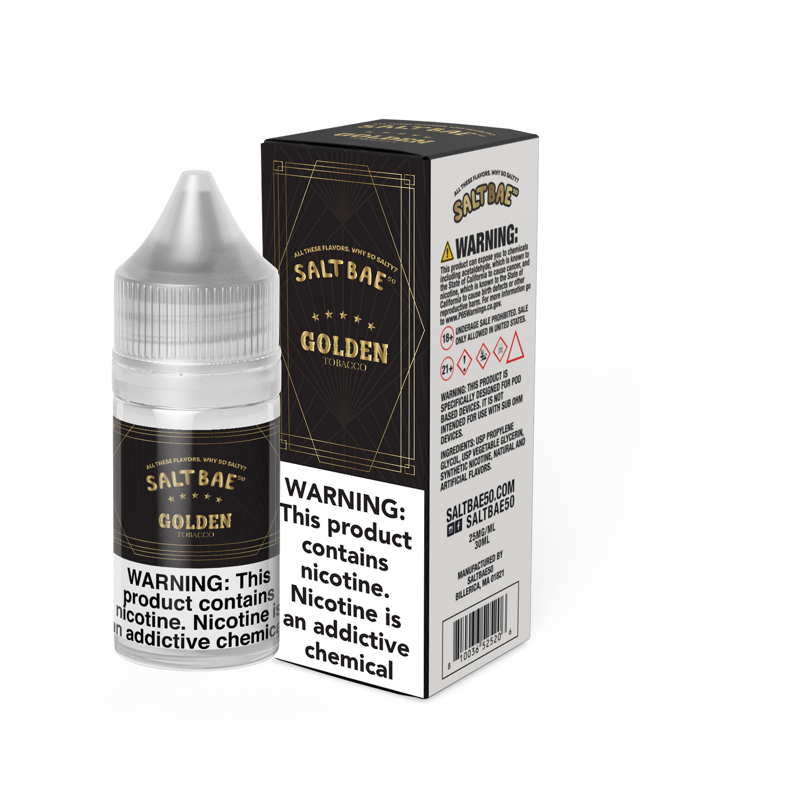 Salt Bae - Premium Salts E-Liquid (30mL) - MK Distro