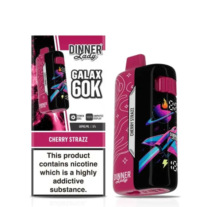 Dinner Lady - Galax Disposable Vape (5% - 60000 Puffs) - Box of 5 (TEXAS COMPLIANT) - MK Distro