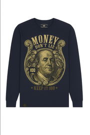 Hustle King - Money Don’t Lie Design - Full Sleeve T-shirt