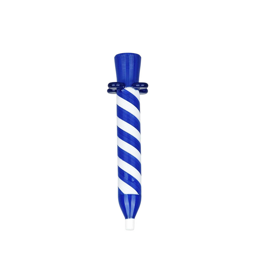 Glass Chillum Birthday Candle Design (CH1368) - Concentrate Vaporizers / Nectar Collectors - MK Distro