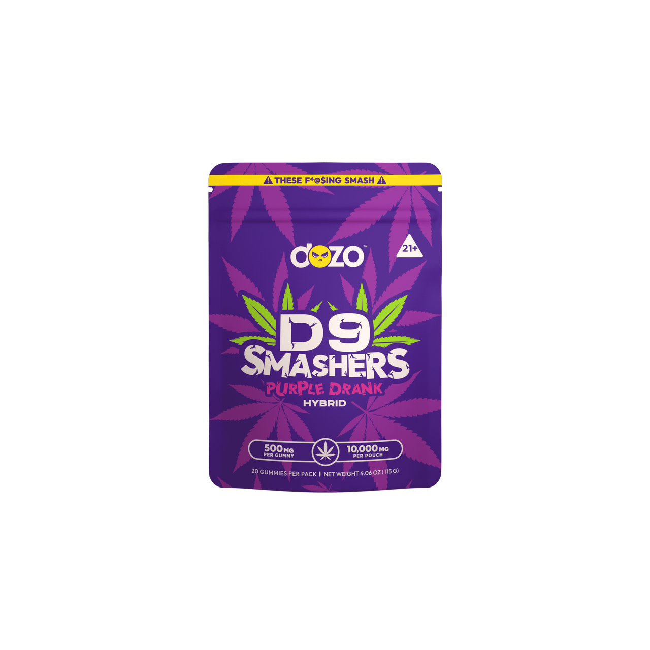 Dozo - D9 Smashers - Delta Gummies (500mg x 20 Gummies) - MK Distro