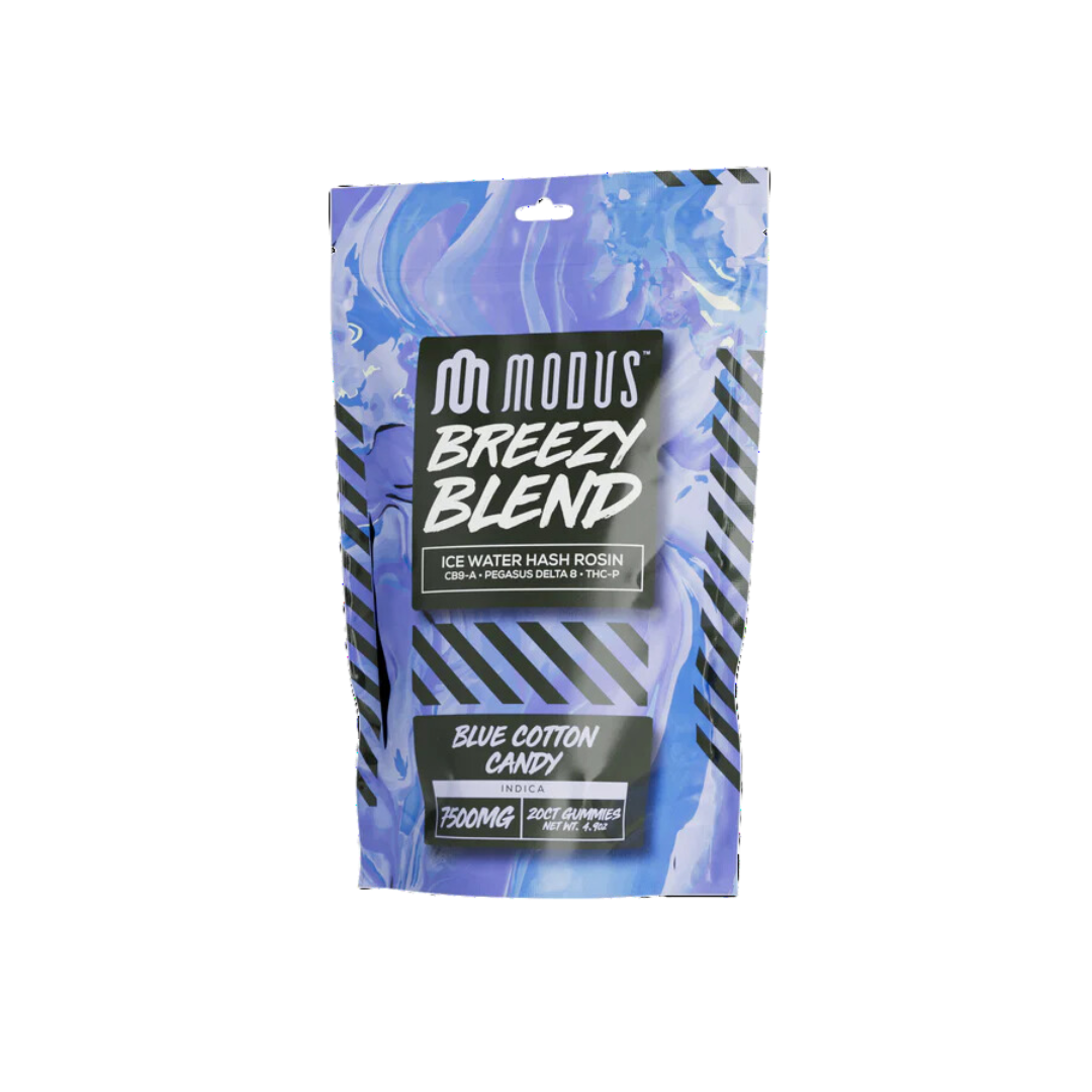 Modus - Breezy Blend (Hash Rosin + Pegasus D8 + THCP +CB9A) - Delta Gummies (7500mg x 5) - MK Distro