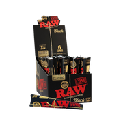 Raw - Classic Black 1 1/4 Size Scoop Pack - Cones (30 x 6 Cones) - MK Distro