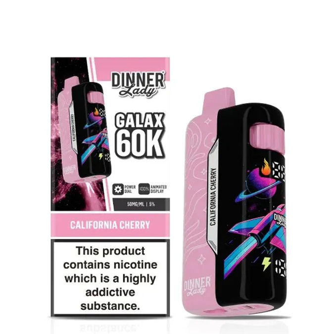 Dinner Lady - Galax Disposable Vape (5% - 60000 Puffs) - Box of 5 (TEXAS COMPLIANT) - MK Distro