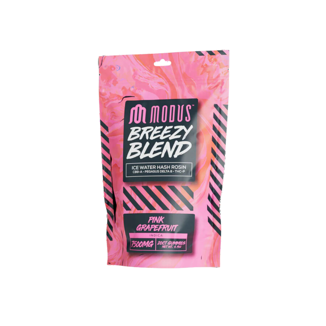 Modus - Breezy Blend (Hash Rosin + Pegasus D8 + THCP +CB9A) - Delta Gummies (7500mg x 5) - MK Distro