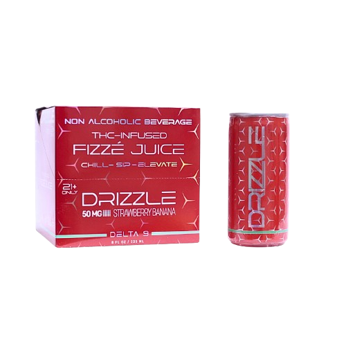 Drizzle - D9 (50mg) THC Infused Fizze Juice - Pack of 4 - MK Distro